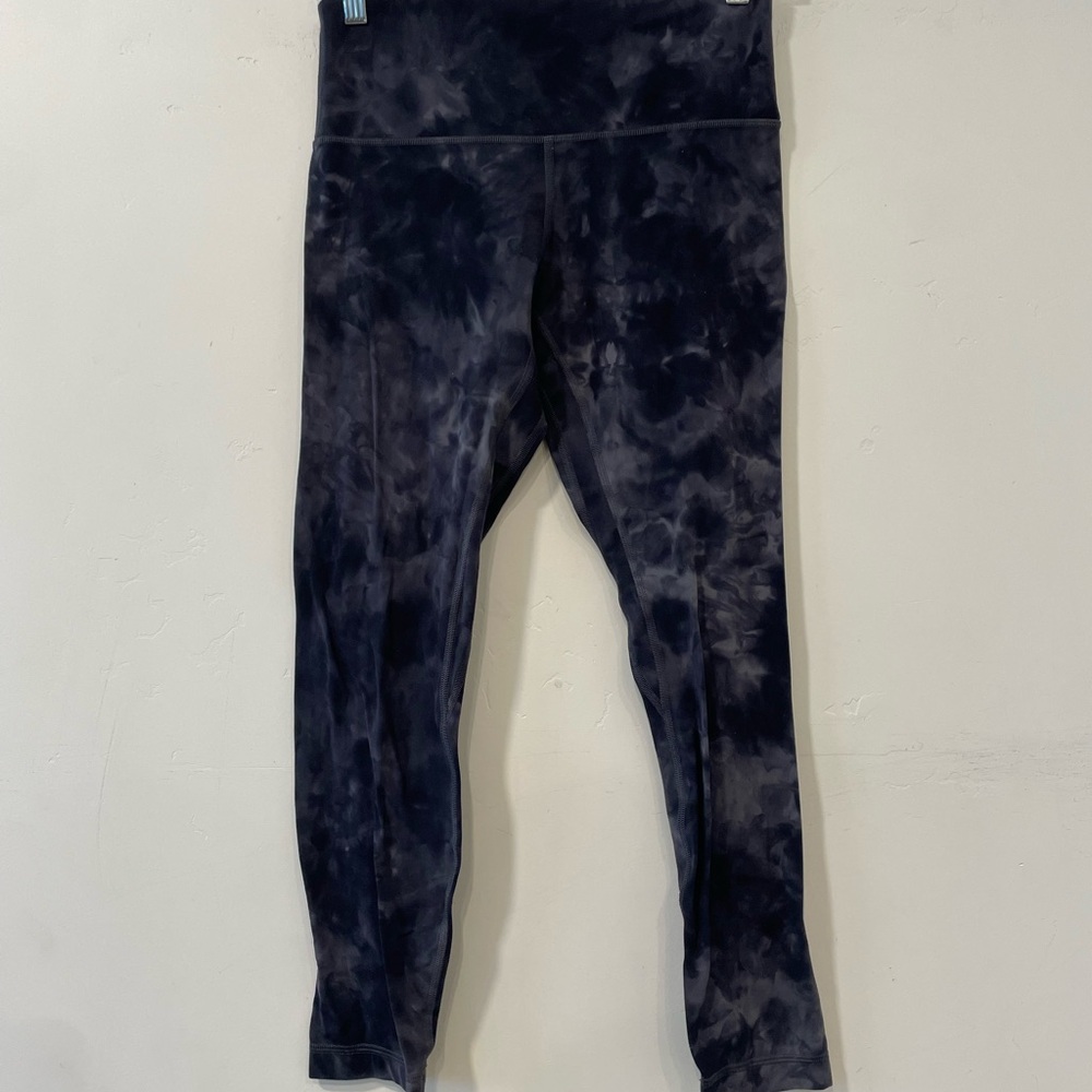 Lululemon Align HR Pant 23” Nulu Size 8 Lunar Rock True Navy Yoga Gym